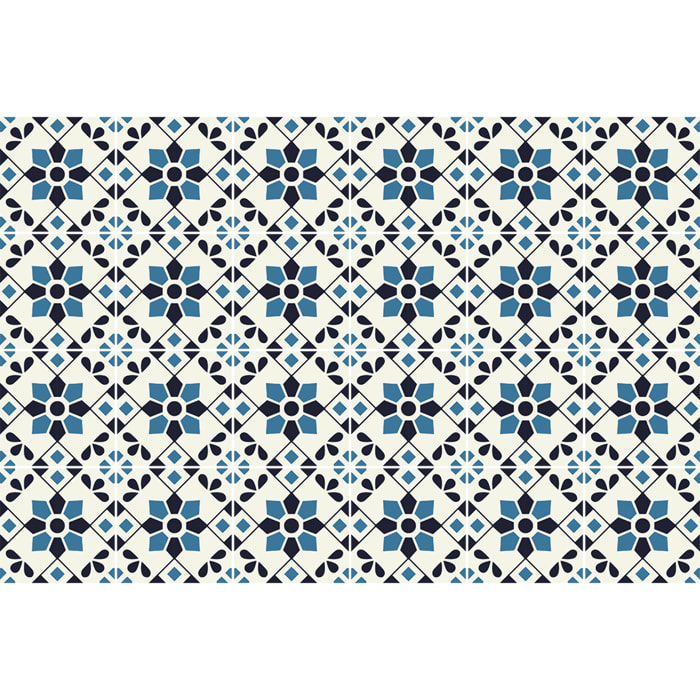 Stickers muraux - Sticker Mural Carrelage adhésif Cuisine Salle de Bain - 24 STICKERS CARRELAGES AZULEJOS ROSALINA