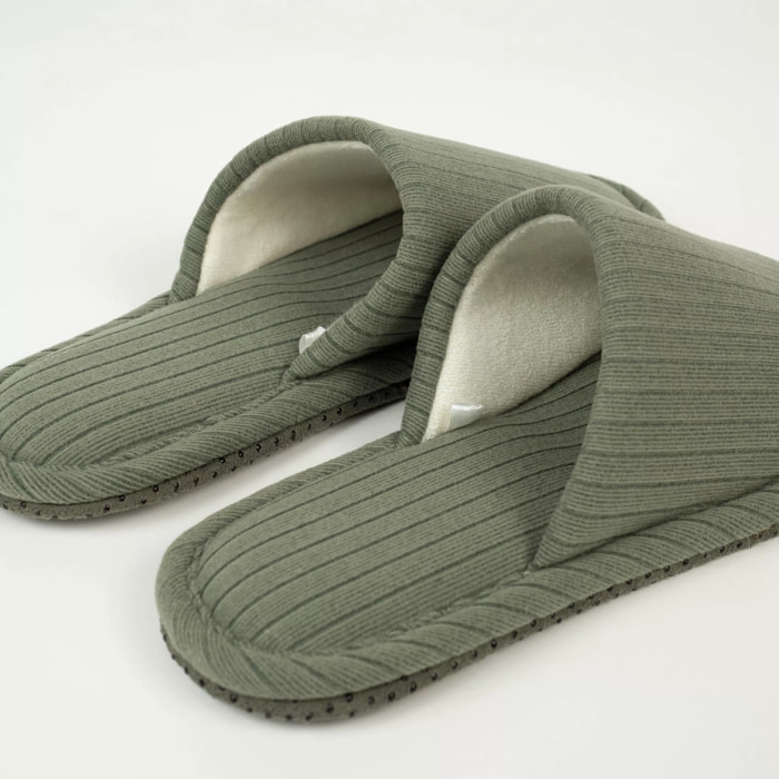 Zapatillas Canale Raya Ancha Verde Cacería