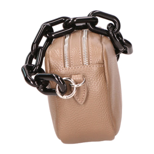 Borsa a spalla da Donna Barbara in Vera Pelle Made in Italy 16x21x8 cm