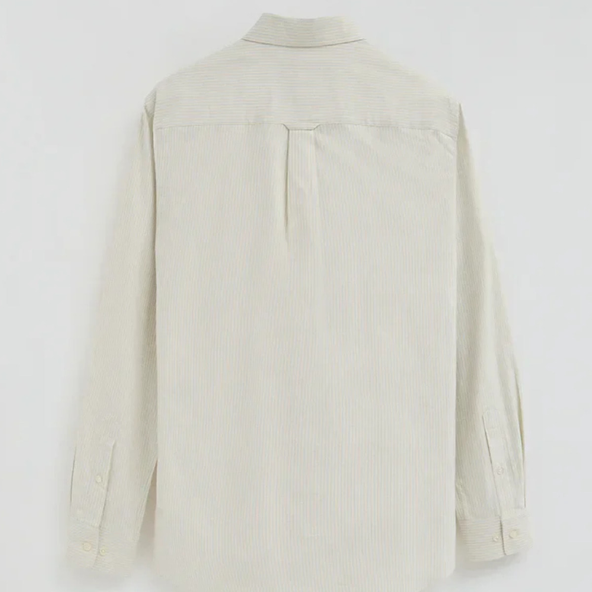 Camicia a righe azzurra, regular fit, maniche lunghe con ricamo Rigby Go