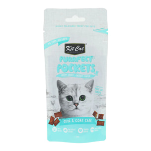 Kit Cat Purrfect Pockets - Skin & Coat Care 60 g Snack funcional para gatos