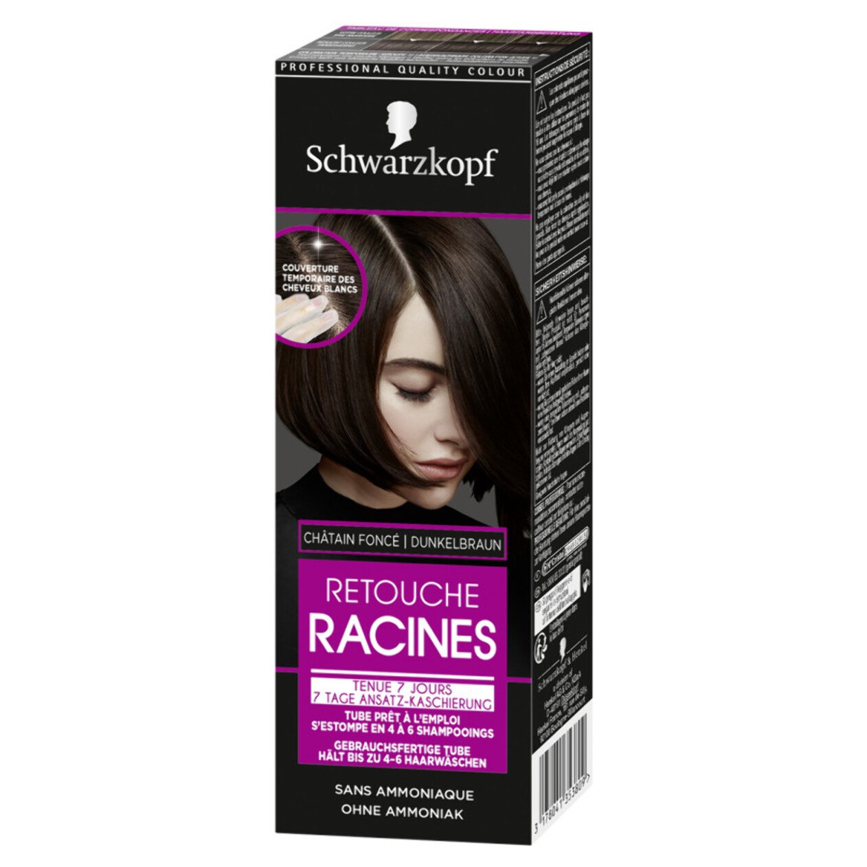 Retouche Racines 7 Jours - Coloration Temporaire - Chatain Fonce