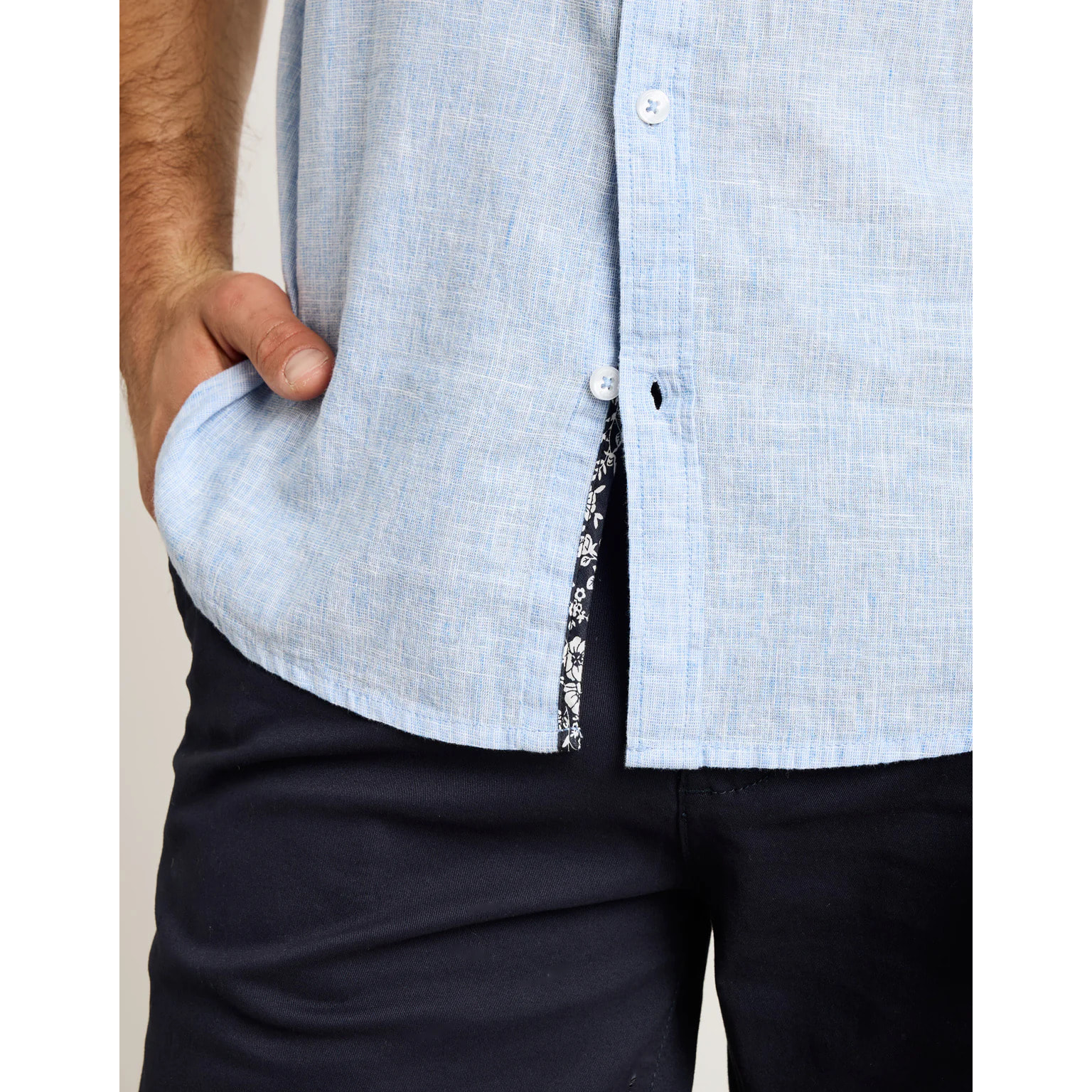 Camisa Manga Corta Azul Claro - Elan