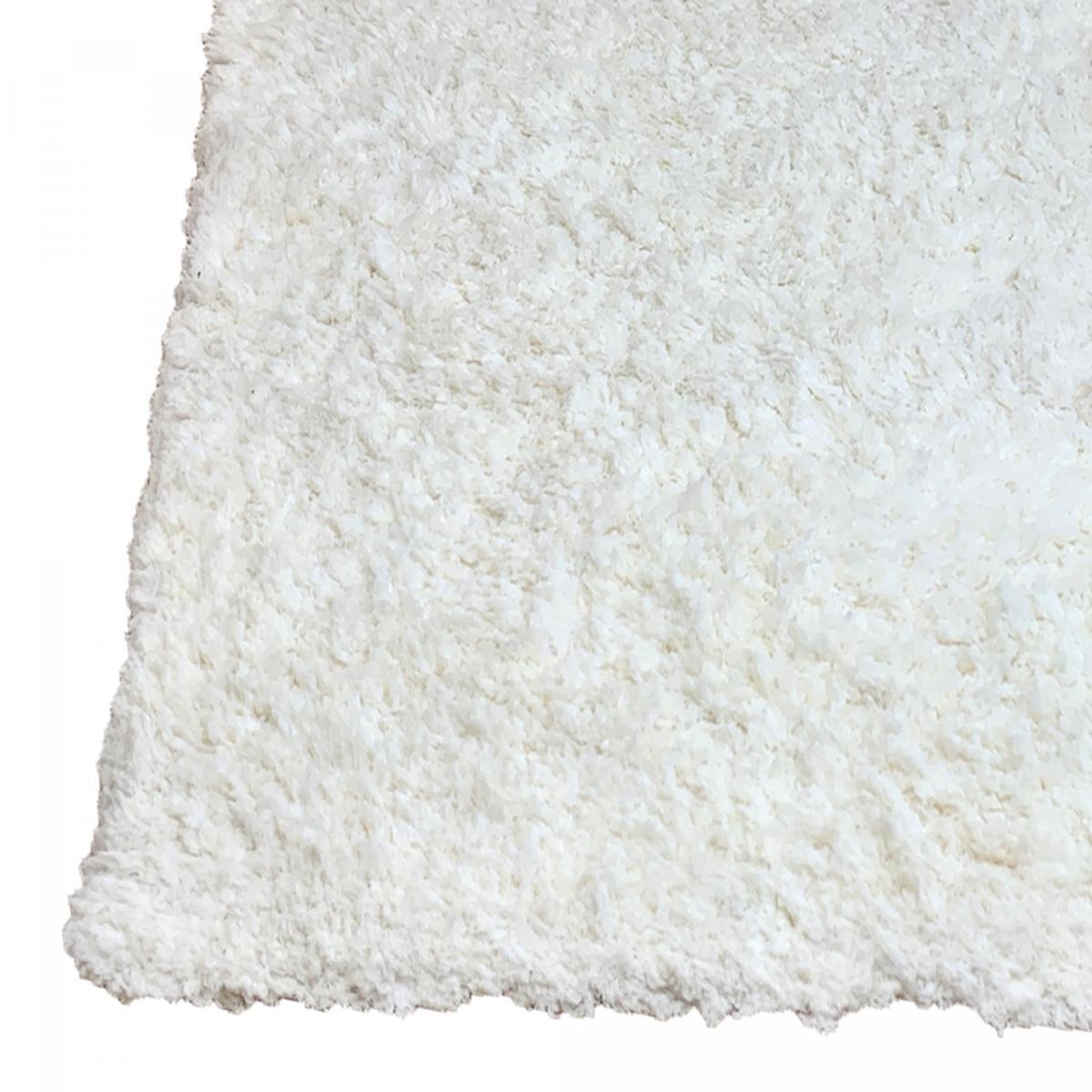 Tapis longs poils shaggy fait à la main motif uni PESI