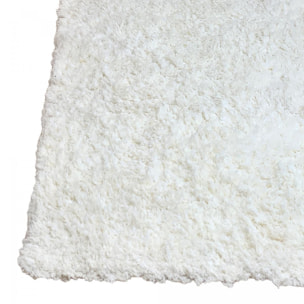 Tapis longs poils shaggy fait à la main motif uni PESI