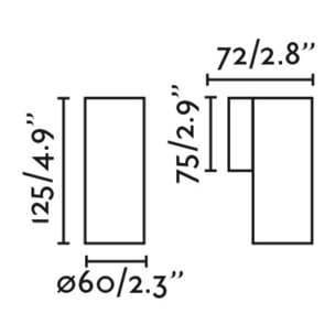 STAN Lampe applique terracotta