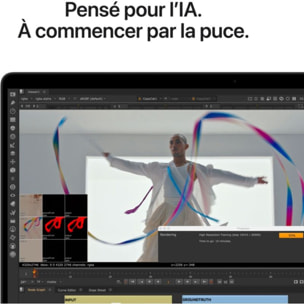 Ordinateur Apple MACBOOK Pro 16" Puce M5 Pro CPU 18 / GPU 20 coeurs Mémoire RAM 24Go Stockage 1To SSD XDR Noir sidéral