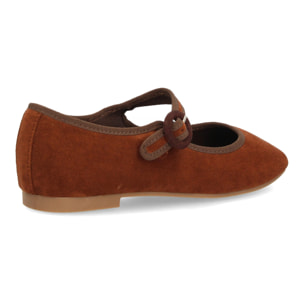 Bailarinas mujer con hebilla circular ajustable