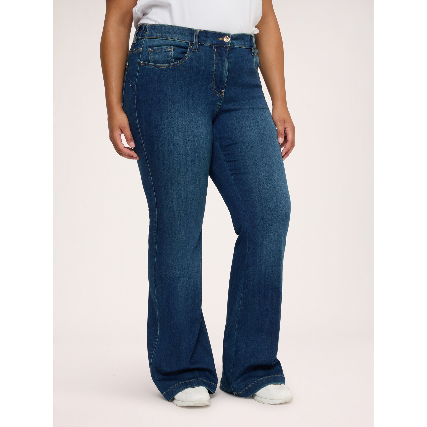 Fiorella Rubino - Jeans Flare lavaggio blu - Blu