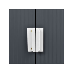 Abri de jardin métal "Vegas" - 8,83 m² - Gris