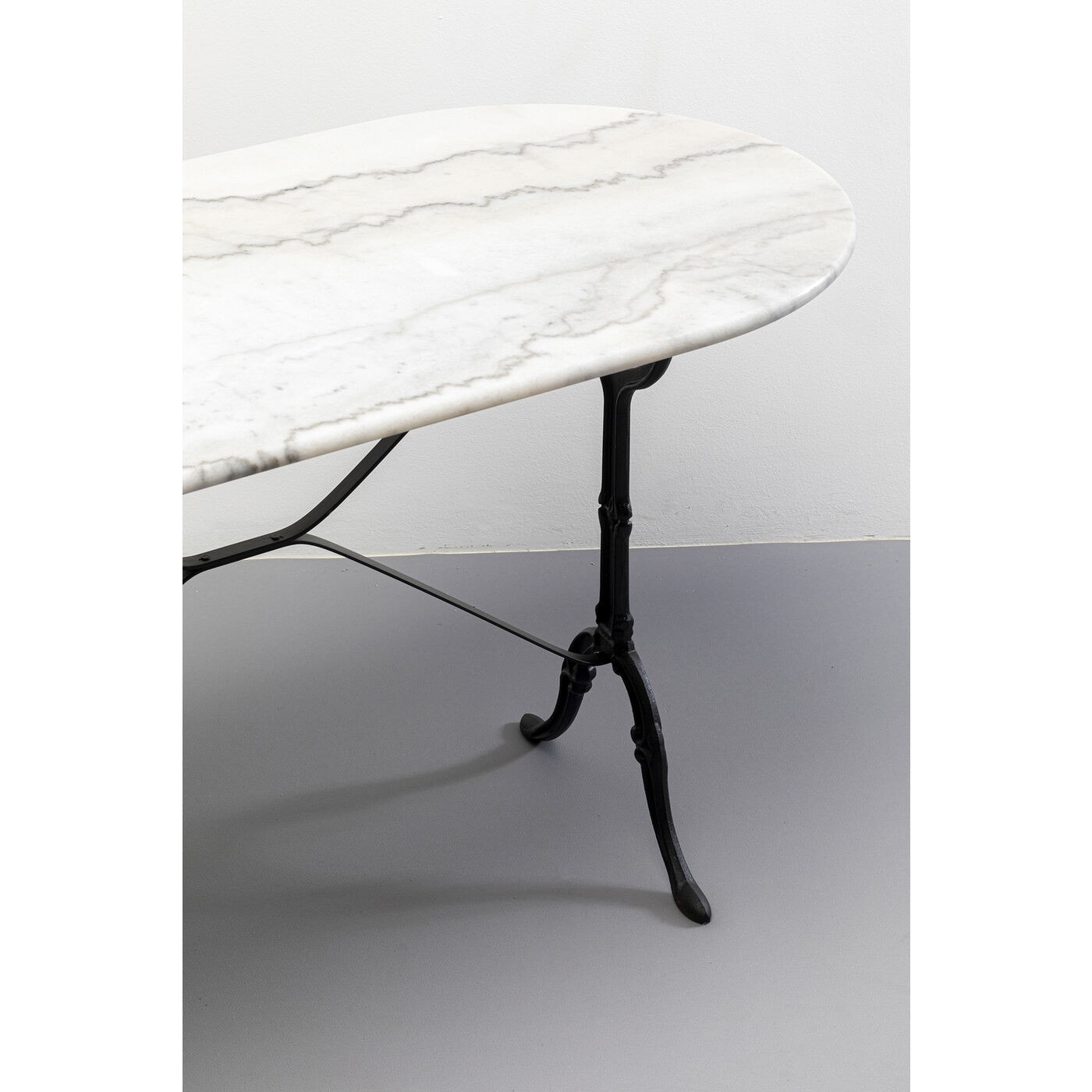 Table Bistrot 120x60cm marbre blanc Kare Design