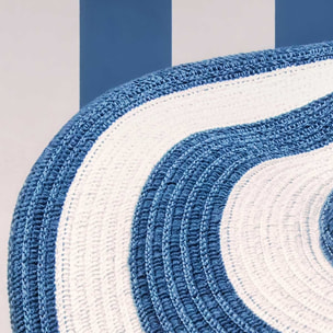 Poster rayure azur Affiche seule