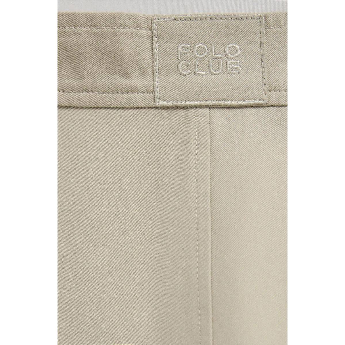 Falda color piedra con pliegues Polo Club