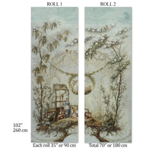 Carta da Parati Rococò Francese