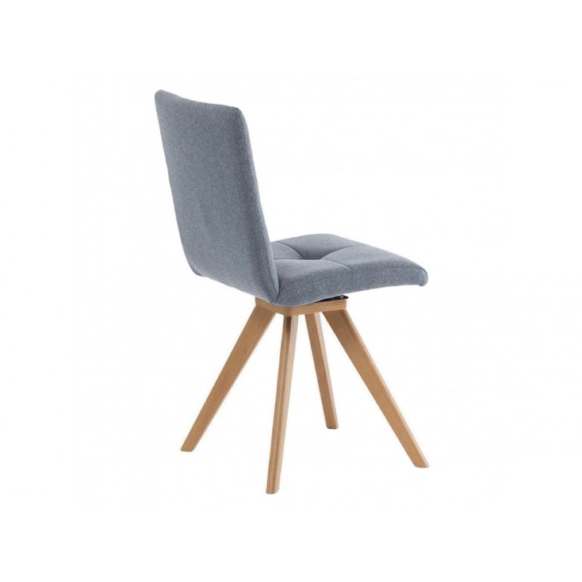 Lot de 2 chaises rotatives 180° capitonnées en tissu - 4 coloris - HORTENSE