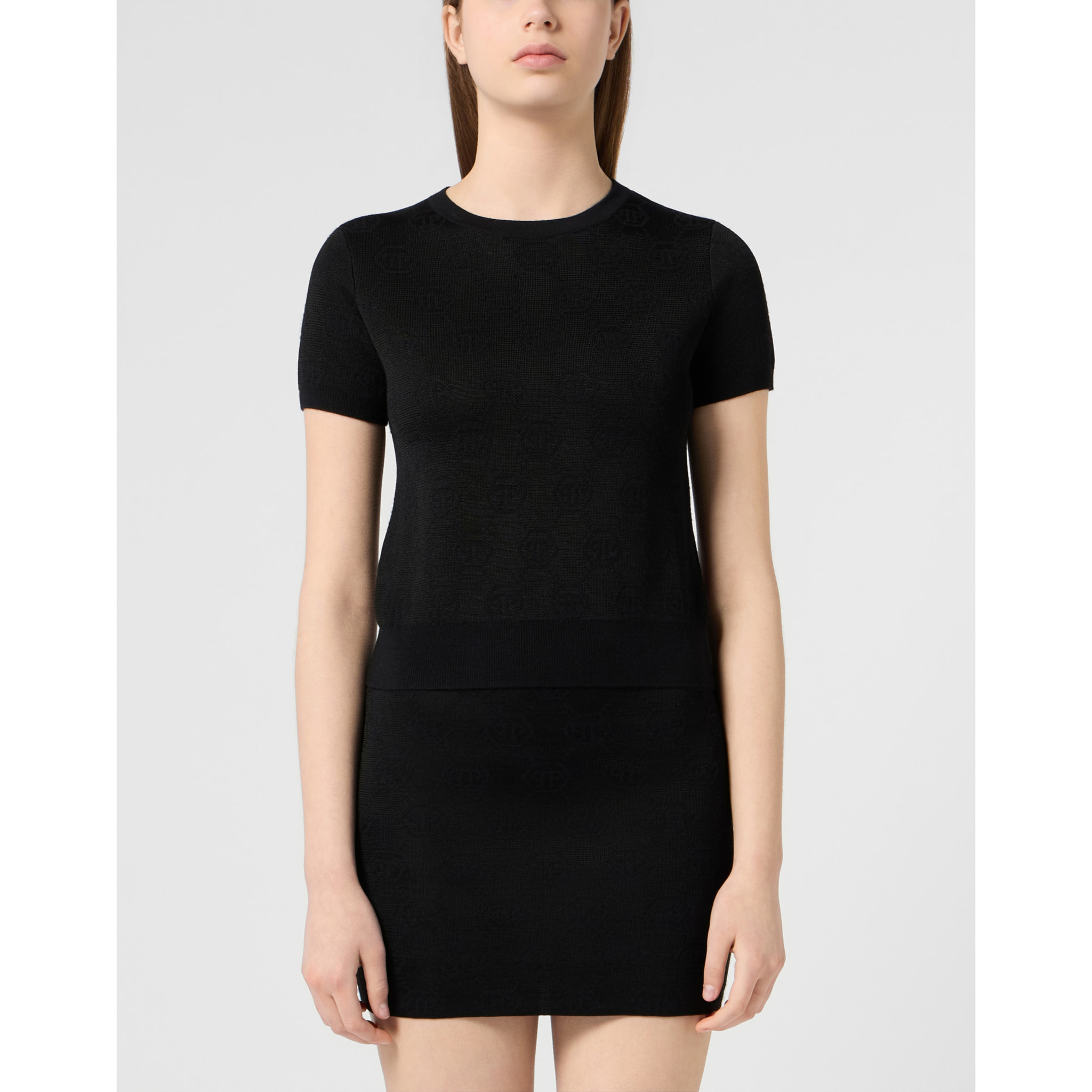 PHILIPP PLEIN Top de punto MONOGRAM