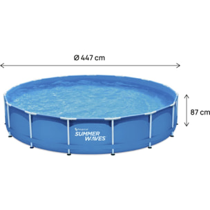 Piscine tubulaire ronde "Annie" – 4,57 x 4,57 x 0,84 m - Bleu