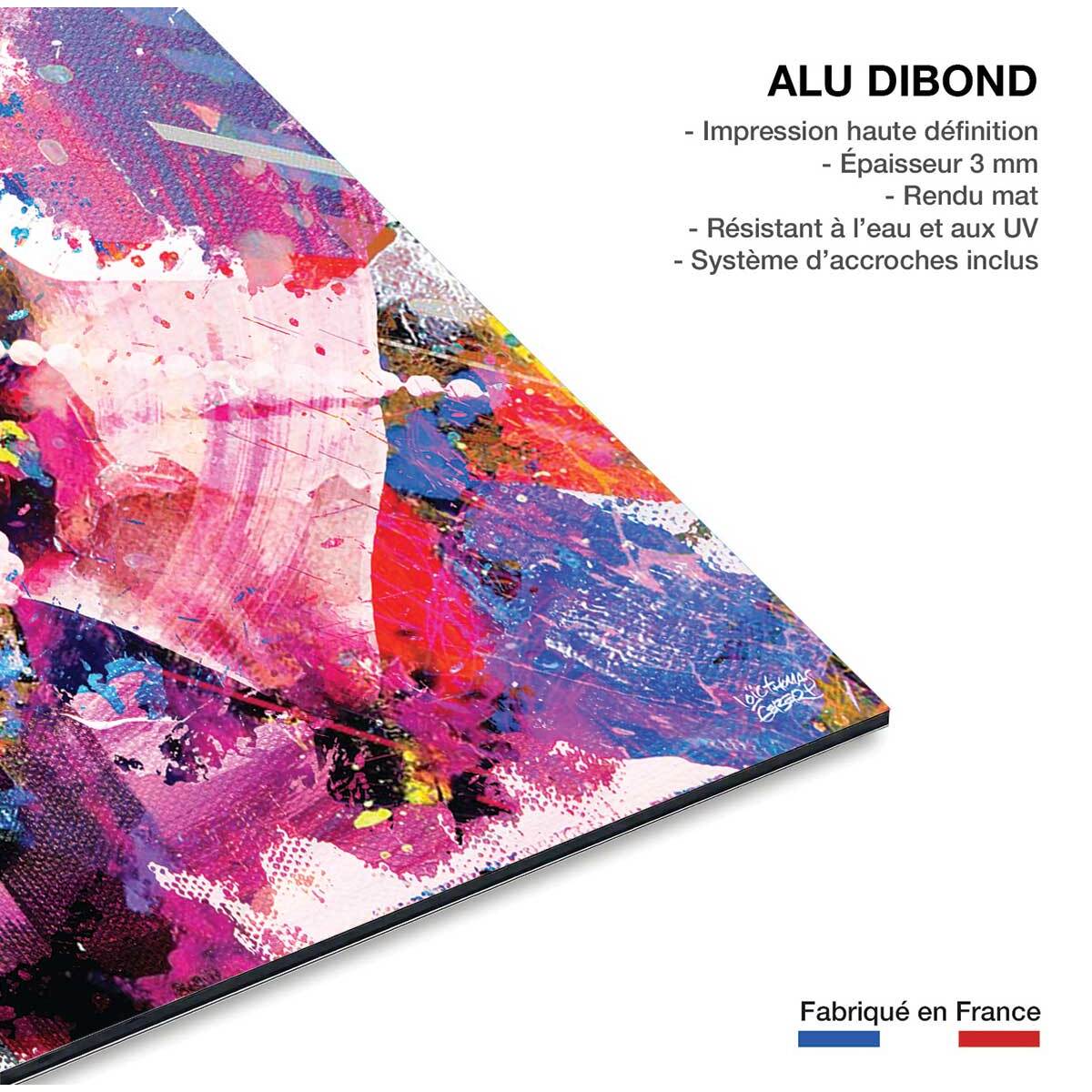 Tableau Affiche illustration graffiti marilyn Tableau alu Dibond