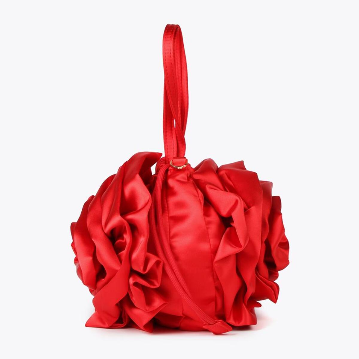 Borsa floreale satin