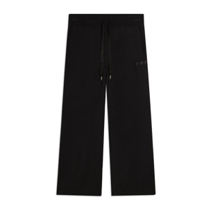 Pantaloni Sportivi Cropped con gamba Wide Leg e strass