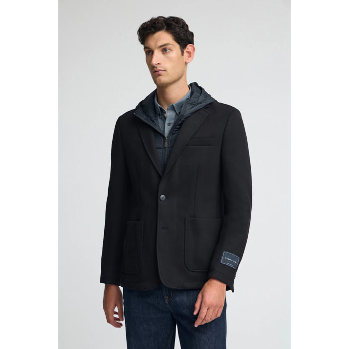 Blazer Harby blu marino con logo Polo Club