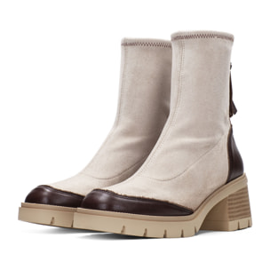 Botin Everest Marron milk 5 cm