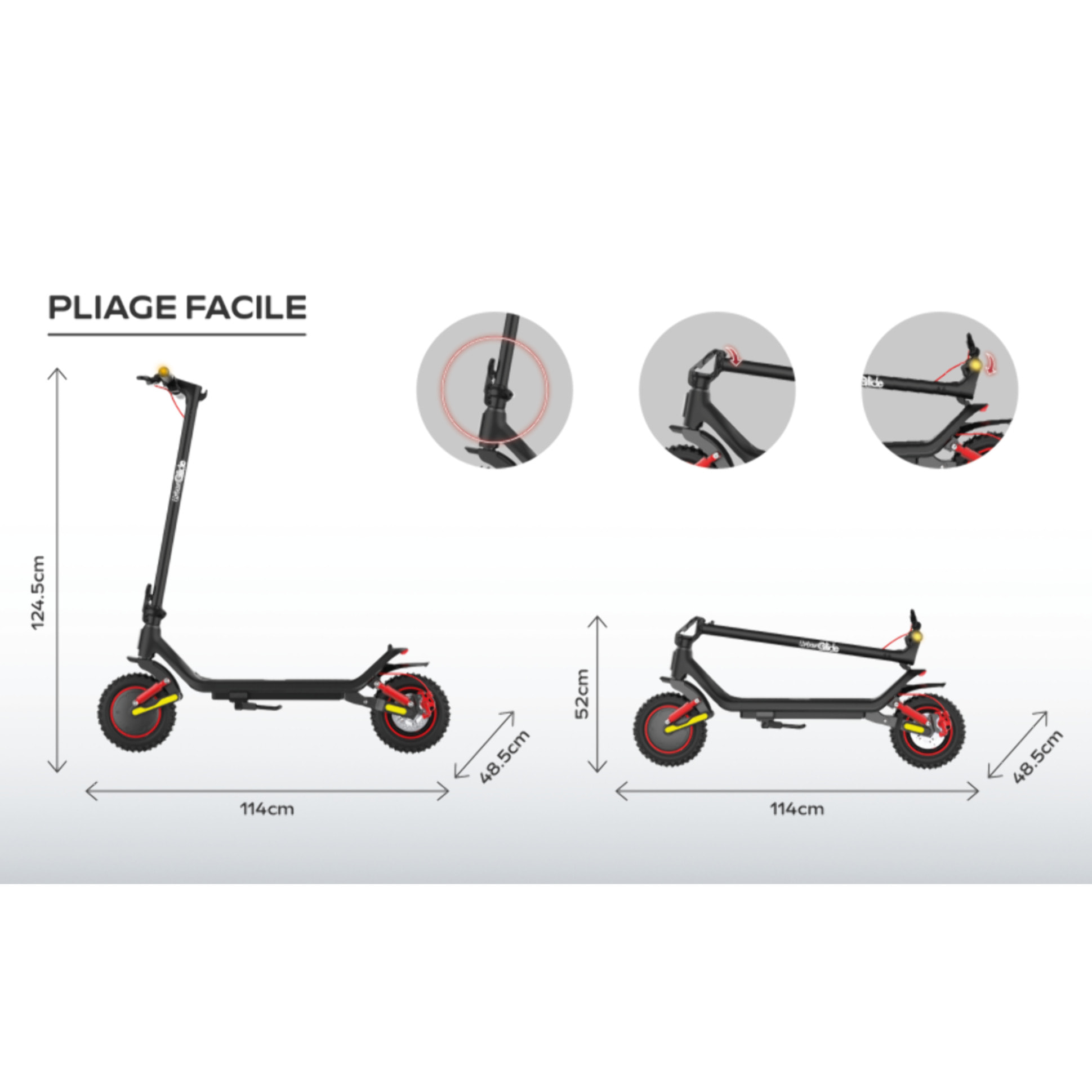 UrbanGlide 100 SHARK LITE - Trottinette 450W - 7.5Ah - Version Legere