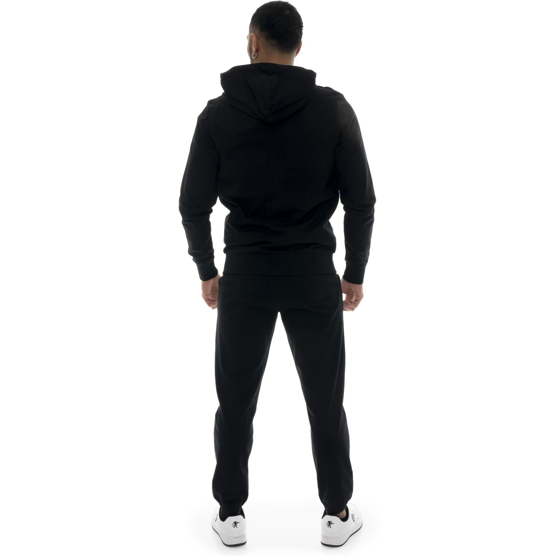 Tuta da uomo in cotone non garzato con cappuccio Leone Boxing legend