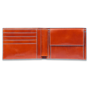 Piquadro Portefeuille homme en cuir avec porte-monnaie et protection RFID