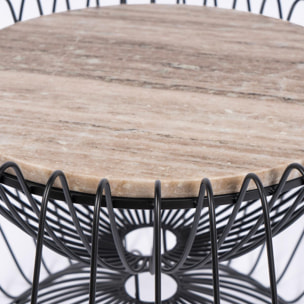 Table basse JACO Fait à la main en Marbre