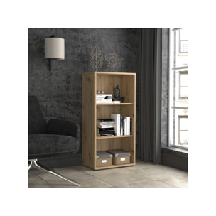 Étagère H. 111 x L. 54 cm décor chêne artisan avec 2 étagères - MIA