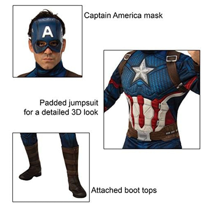DISFRAZ CAPITAN AMERICA ENDGAME DLX AD