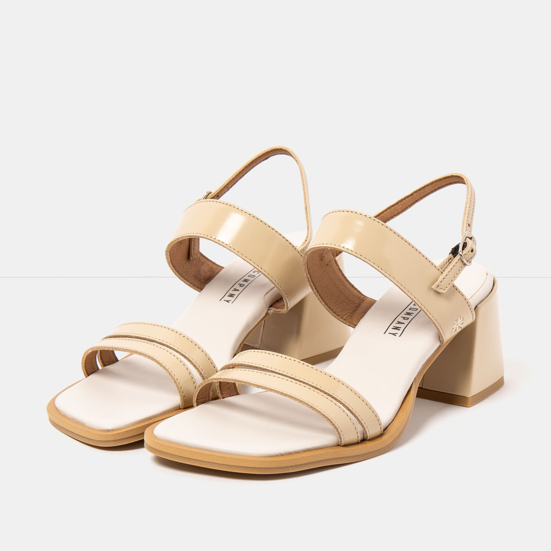 Sandalias con tacón 2010 NAPPA SHINNY CHAMPAGNE / VERONA color Champagne