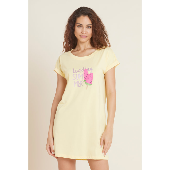 maximaglia donna cotone anguria Noidinotte