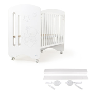 Cuna Lovely Premium Blanca+Kid Colecho