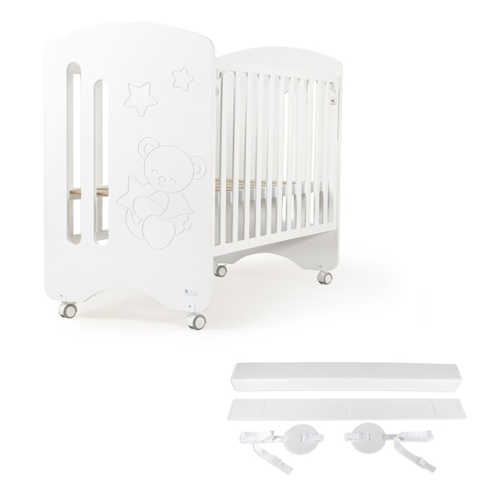 Cuna Lovely Premium Blanca+Kid Colecho