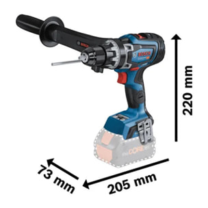 Perceuse visseuse BITURBO GSR 18V-150 C - BOSCH - avec 2 batteries 18V 8.0Ah - L-BOXX - 06019J5005