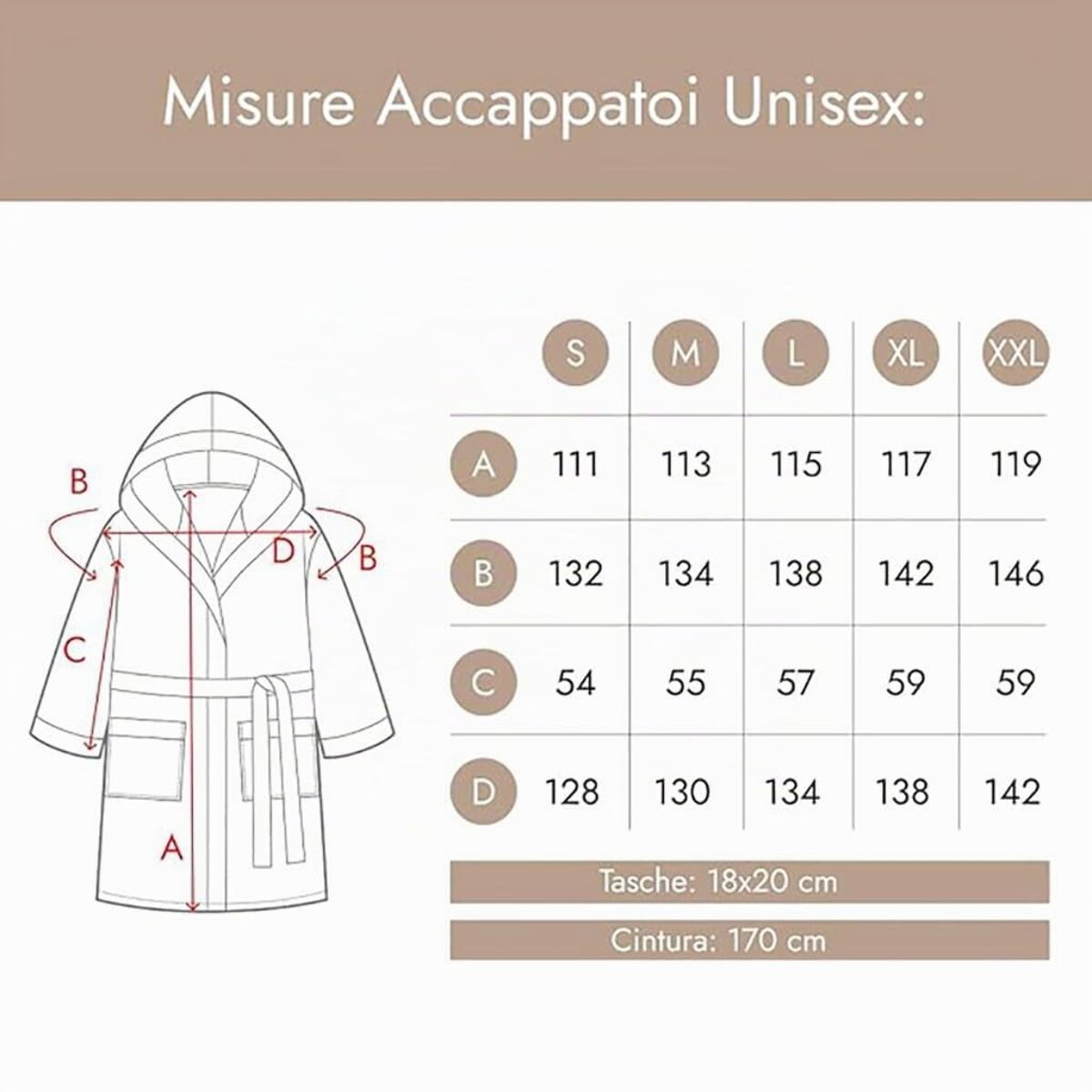 INTRECCI HOME Accappatoio Uomo e Donna, in Morbido Cotone 300 g, , Morbidezza Extra, Avvolgente, con Cappuccio e Tasche, Elegante e Confortevole,