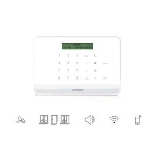 Kit de protection alarme connectée sans fil détecteurs mouvement/ouverture HomeSecure - Avidsen - 127055