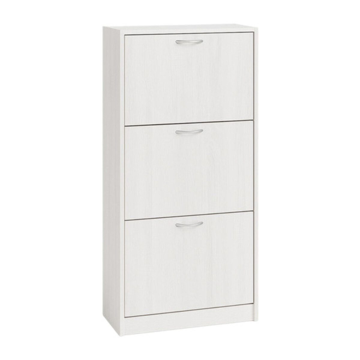 Scarpiera 3 ante salvaspazio in finitura rovere, mobile porta scarpe compatto fino a 18 paia, design moderno e funzionale, ideale per ingresso e corridoio, struttura resistente, facile da montare con istruzioni e accessori inclusi