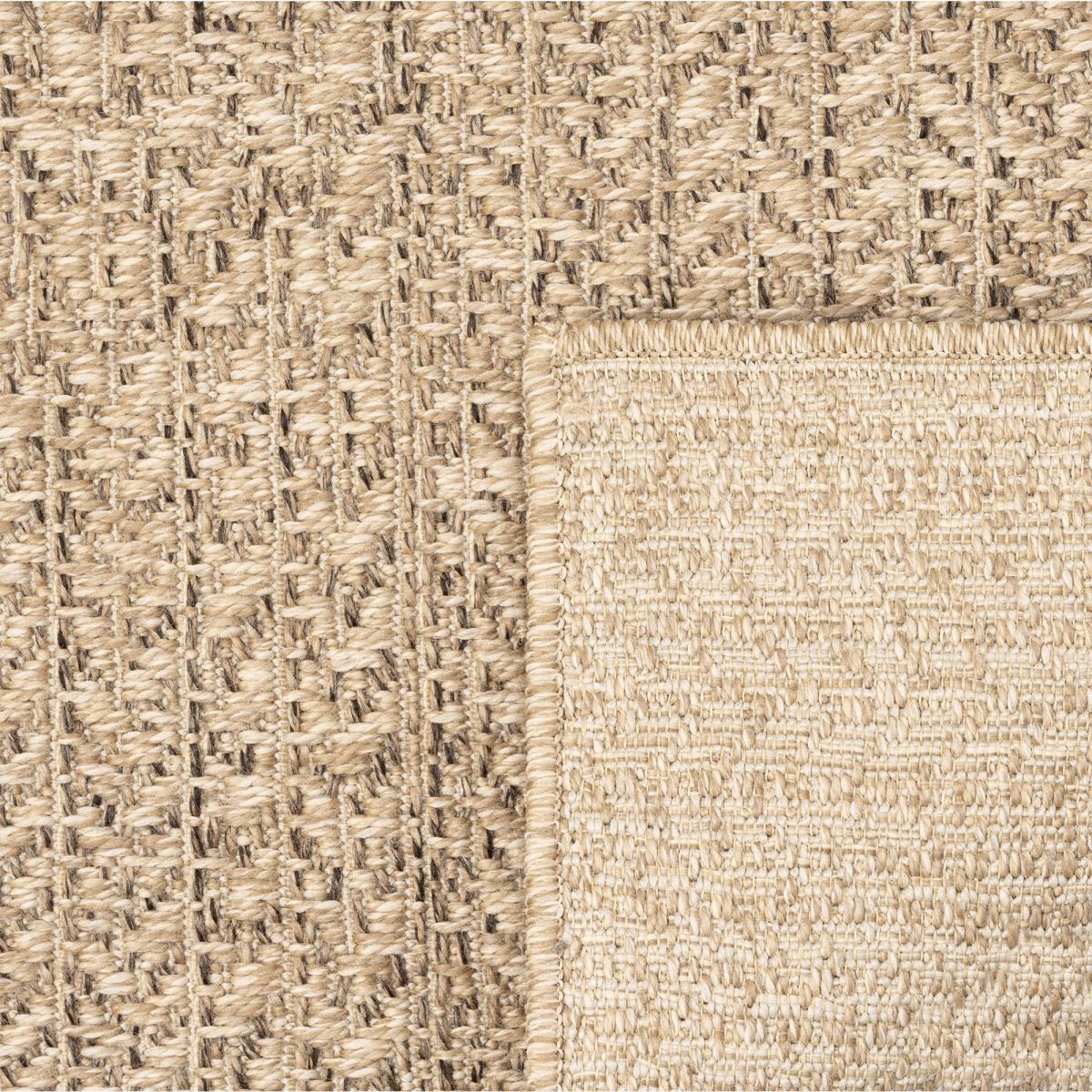 Tapis extérieur intérieur NOLIM aspect jute motif arc-en-ciel ton sur ton