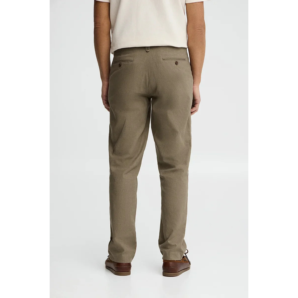 Pantaloni cotolino Belami color kaki dal fit regular e logo Polo Club