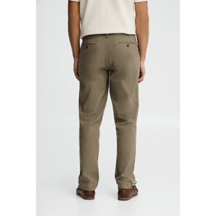 Pantaloni cotolino Belami color kaki dal fit regular e logo Polo Club