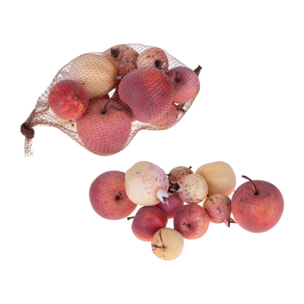 Mele/melograni - Pezzi 6 - 6,8xH6x6,8cm - Bianchi Dino SpA