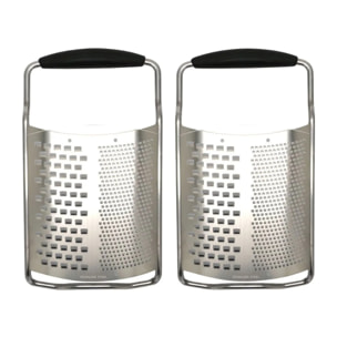 Set de 2 râpes à fromage en inox Fackelmann Multifonctions