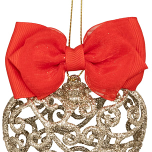 SDN PLAST COEUR NOEUD OR 11CM