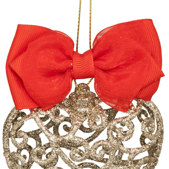 SDN PLAST COEUR NOEUD OR 11CM