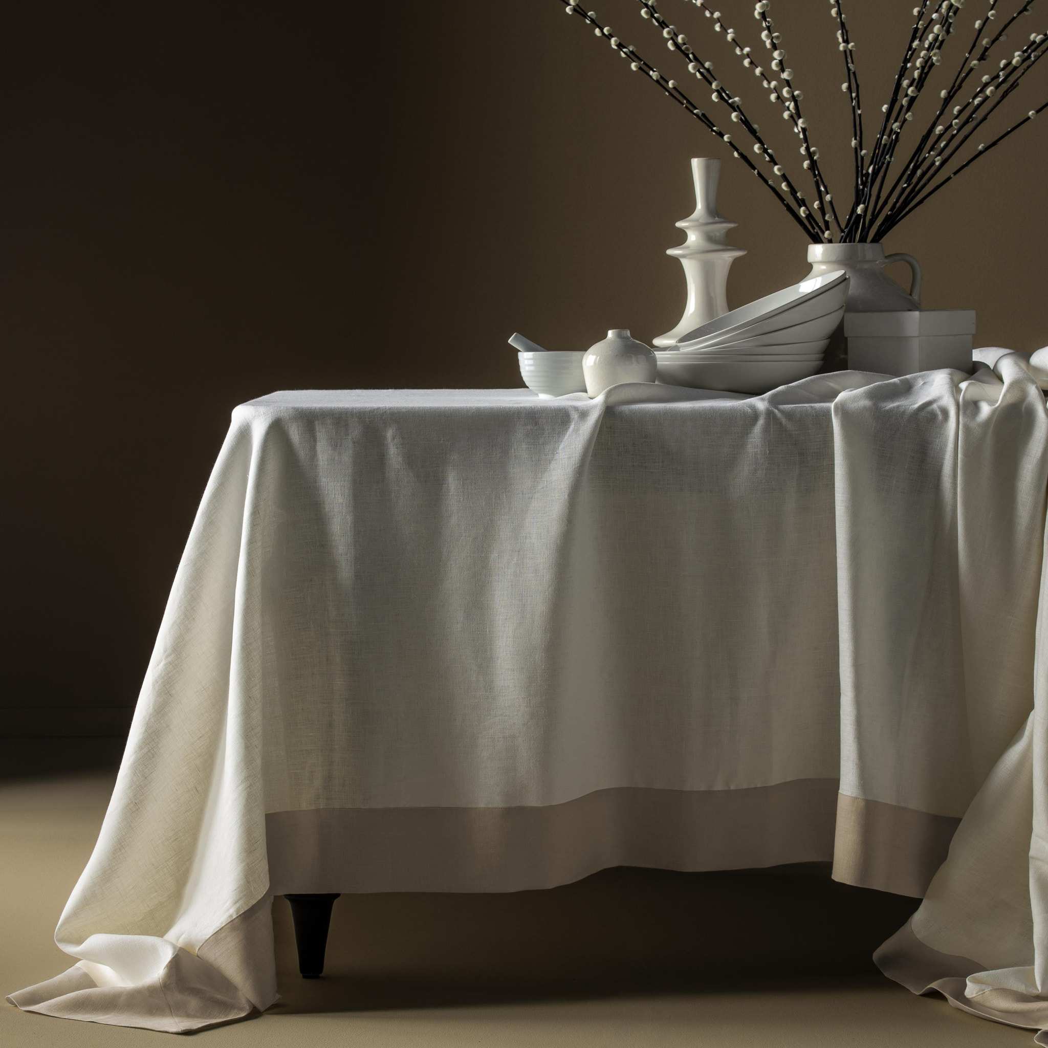 Nappe en lin déperlant, DÉLICES DE LIN