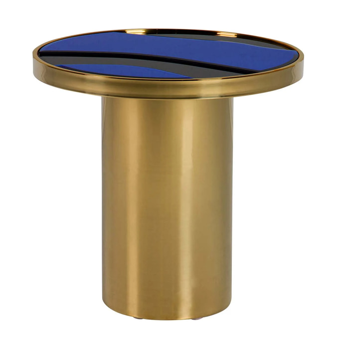 Mesa Auxiliar Acero Inoxidable Dorado 55x53x55 Cm