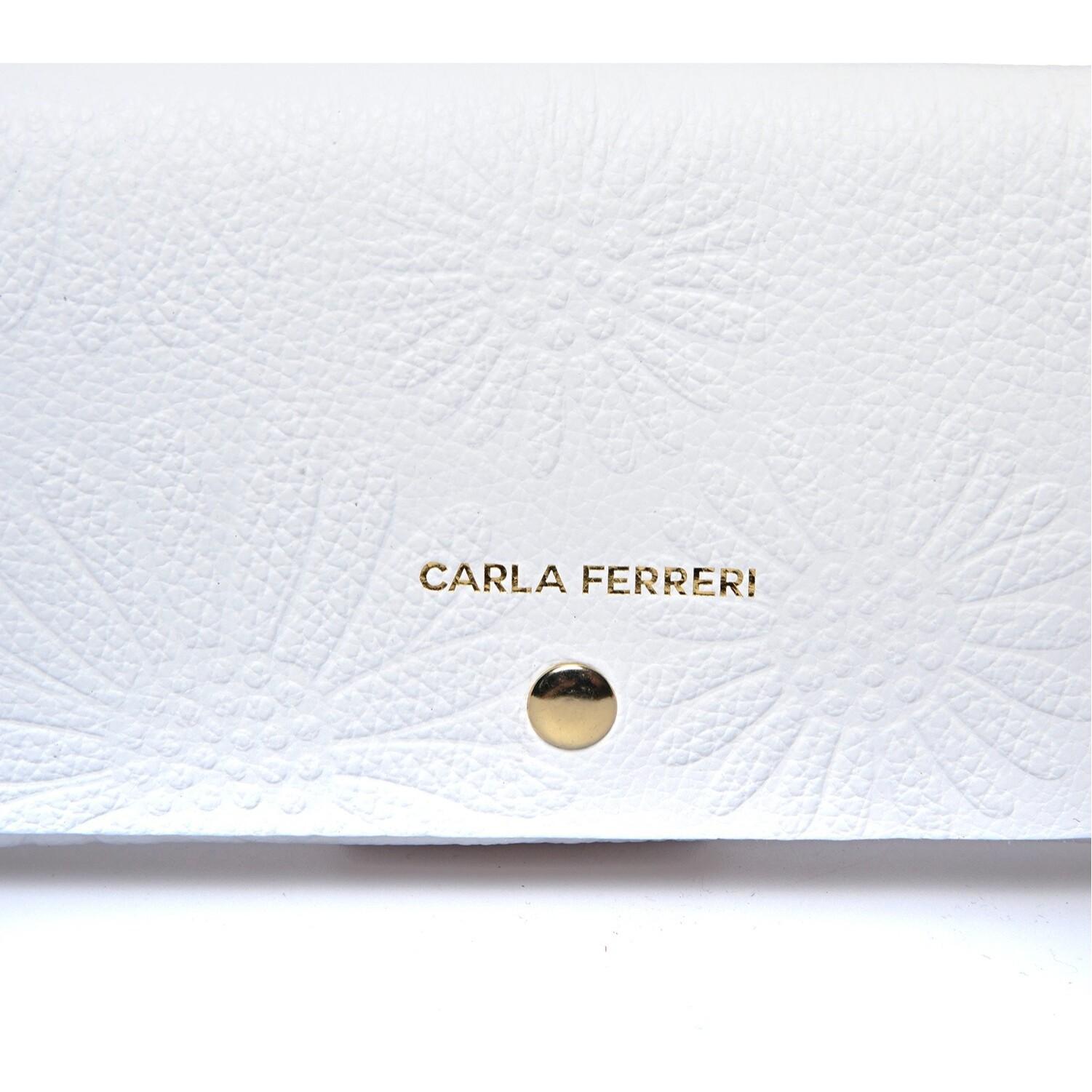 Borsa a spalla Carla Ferreri Bianco